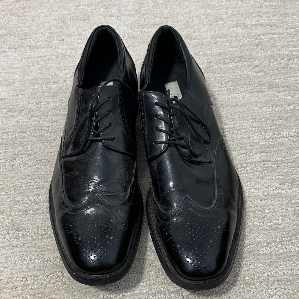Joseph Abboud Black Leather Oxfords